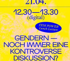 FEM POWER-Lunch Lecture am 21.04.