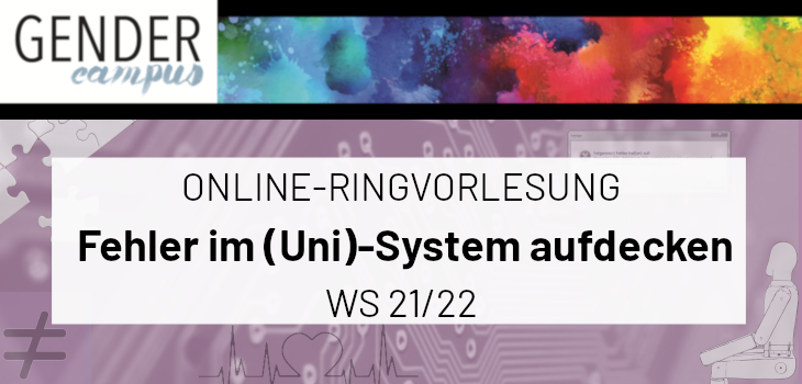 Lecture series WS 21/22 - Detecting errors in the (university) system