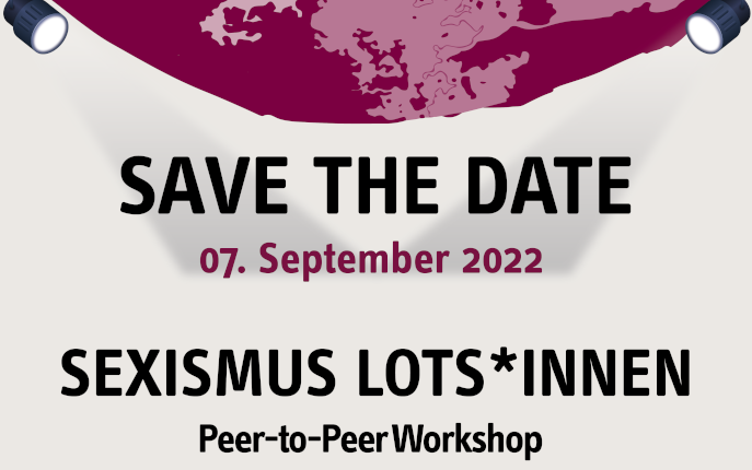 Save the Date: Sexismus-Lots*innen Peer-to-Peer Workshop