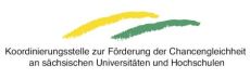 Logo Koordinierungsstelle zur Förderung der Chancengleichheit an sächsischen Universitäten und Hochschulen 